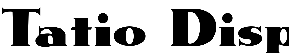 Tatio Display SSi Font Download Free