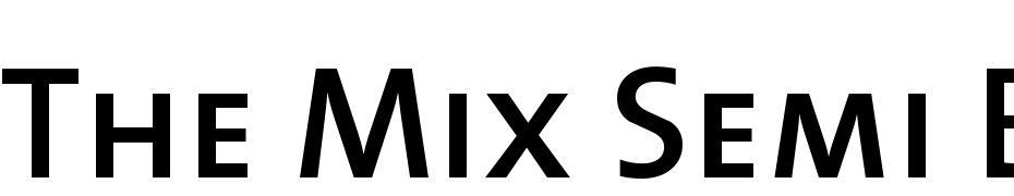 The Mix Semi Bold Caps Polices Telecharger