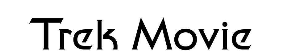 Trek Movie Font Download Free
