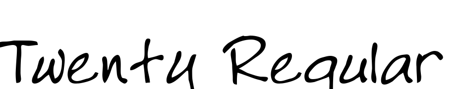 Twenty Regular Font Download Free