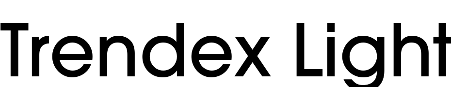 Trendex Light SSi Medium Font Download Free