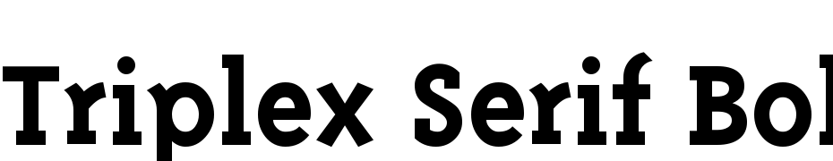 Triplex Serif Bold Schrift Herunterladen Kostenlos