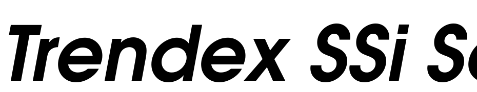 Trendex SSi Semi Bold Italic Font Download Free