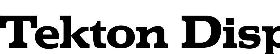 Tekton Display SSi Polices Telecharger