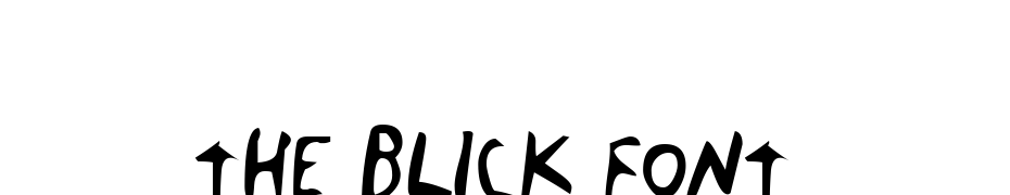The Blick Font Fuente Descargar Gratis