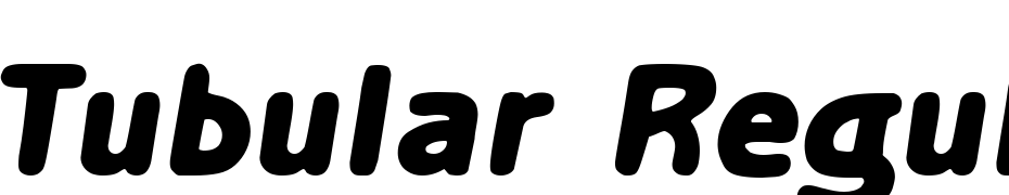 Tubular Regular cкачати шрифт безкоштовно