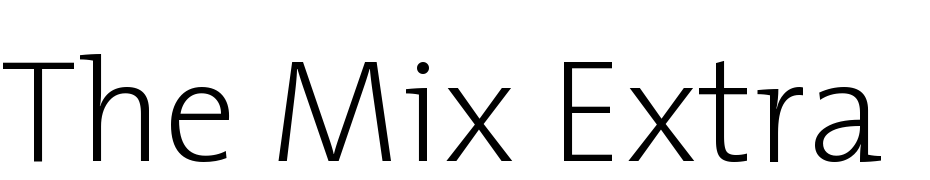 The Mix Extra Light Plain cкачати шрифт безкоштовно