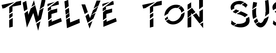 Twelve Ton Sushi Font Download Free