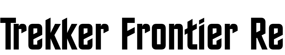 Trekker Frontier Regular Font Download Free