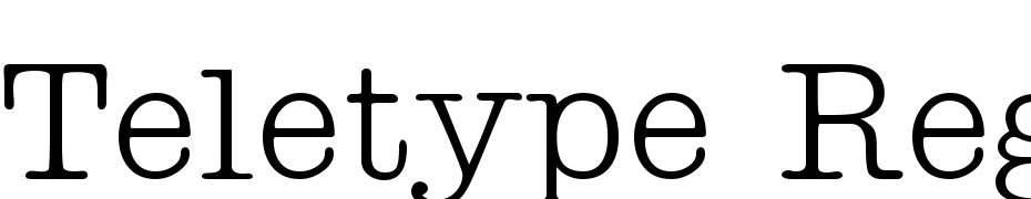 Teletype Regular Font Download Free
