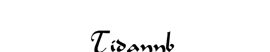 TIDANN Regular Schrift Herunterladen Kostenlos