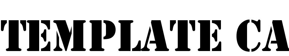 Template Caps SSi Font Download Free