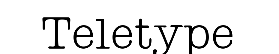 Teletype Regular Font Download Free