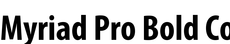 Myriad Pro Bold Condensed Yazı tipi ücretsiz indir