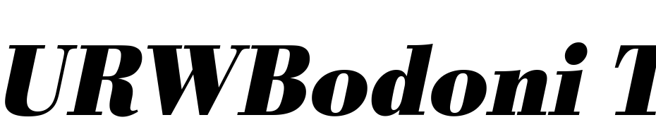 URWBodoni TNar Bold Oblique Font Download Free