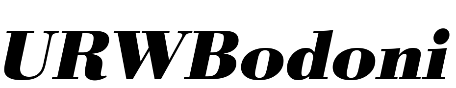 URWBodoni TWid Bold Oblique Font Download Free