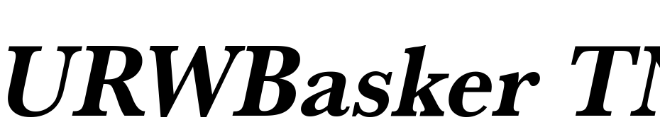 URWBasker TNar Bold Oblique Font Download Free