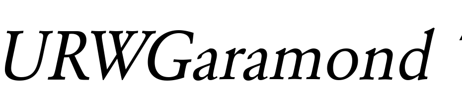 URWGaramond TNar Oblique Font Download Free
