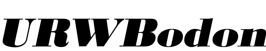 URWBodoni DExt Bol Wid Oblique Font Download Free