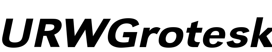 URWGrotesk TMed Ext Wid Oblique Font Download Free