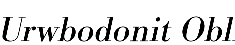 URWBodoni T Oblique Font Download Free