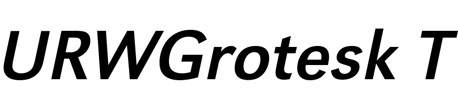 URWGrotesk T Oblique Font Download Free