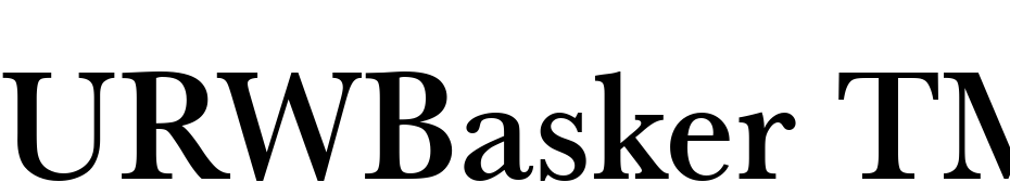 URWBasker TMed Nar Font Download Free