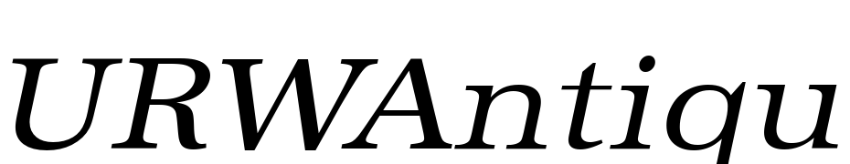 URWAntiqua TExt Wid Oblique Font Download Free