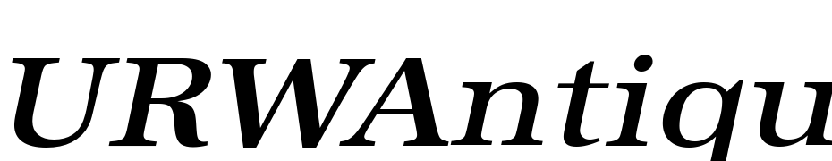 URWAntiqua TMed Ext Wid Oblique Font Download Free