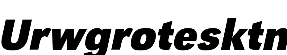 URWGrotesk TNar Bold Oblique Font Download Free