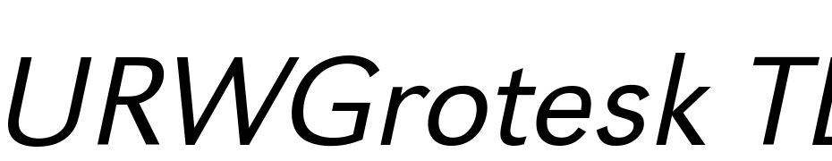 URWGrotesk TLig Wid Oblique Font Download Free