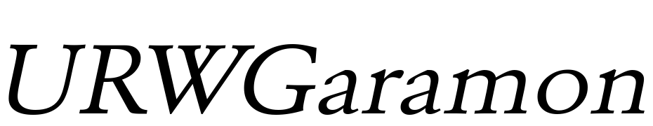 URWGaramond TExt Wid Oblique Font Download Free