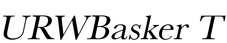 URWBasker TWid Oblique Yazı tipi ücretsiz indir