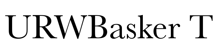 URWBasker T Schrift Herunterladen Kostenlos