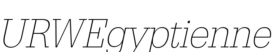 URWEgyptienne TExt Lig Ext Nar Oblique Font Download Free
