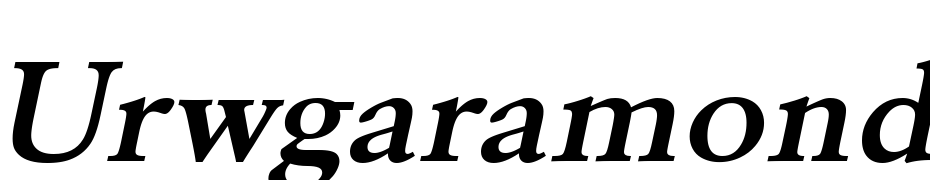 URWGaramond TDem Ext Wid Oblique Font Download Free