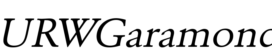 URWGaramond TWid Oblique Font Download Free