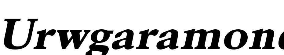 URWGaramond TExt Bol Ext Wid Oblique cкачати шрифт безкоштовно