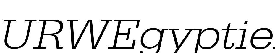URWEgyptienne TLig Ext Wid Oblique Font Download Free