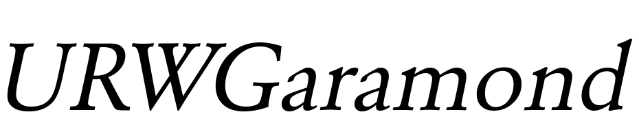 URWGaramond T Oblique Font Download Free