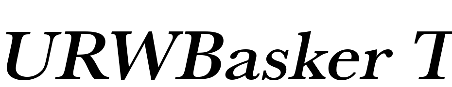 URWBasker TMed Wid Oblique Font Download Free