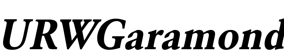URWGaramond TNar Bold Oblique Font Download Free