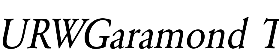 URWGaramond TExt Nar Oblique Font Download Free