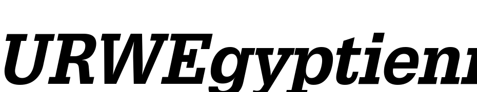 URWEgyptienne TMed Ext Nar Oblique Font Download Free