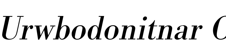 URWBodoni TNar Oblique cкачати шрифт безкоштовно