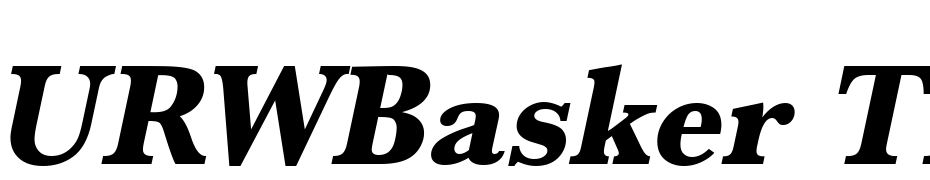 URWBasker TExt Bol Nar Oblique Font Download Free