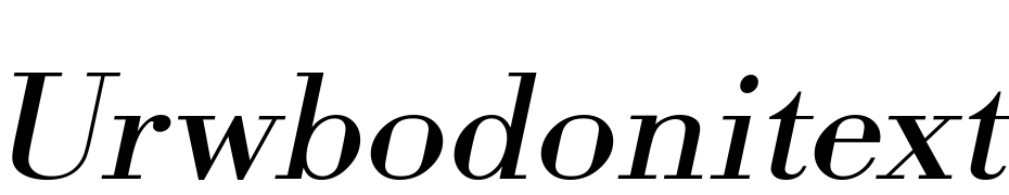 URWBodoni TExt Wid Oblique Font Download Free