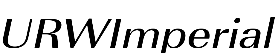 URWImperial TMed Ext Wid Oblique Font Download Free