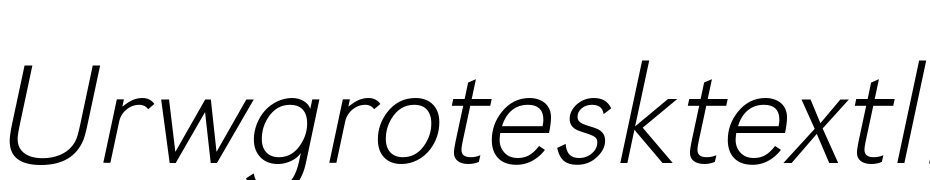 URWGrotesk TExt Lig Wid Oblique Font Download Free