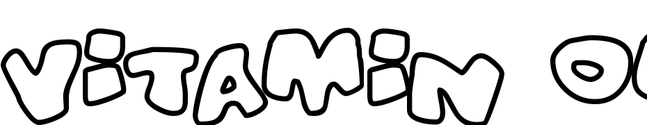 Vitamin Outlined Font Download Free